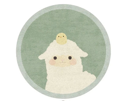 Cartoon Carpets for Living Room Cute Bedroom Deco