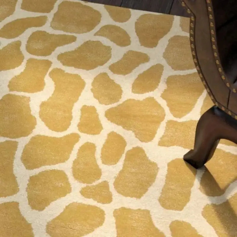 Animal Texture Fluffy Carpet Living Room Giraffe Plush Nursery Play Mat