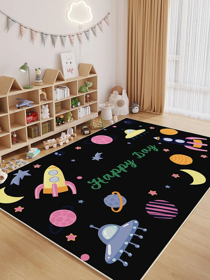 Cartoon Style Carpets Large Area Bedroom Decor Soft Carpet