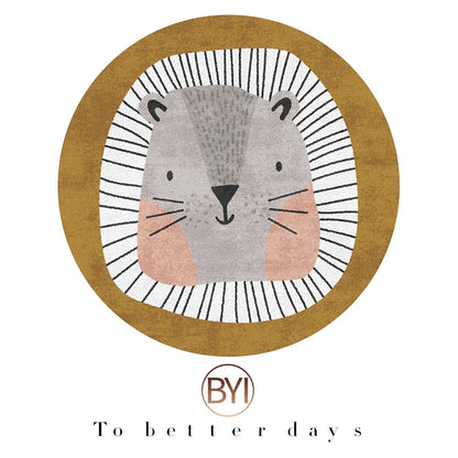 Cartoon Carpets for Living Room Cute Bedroom Deco