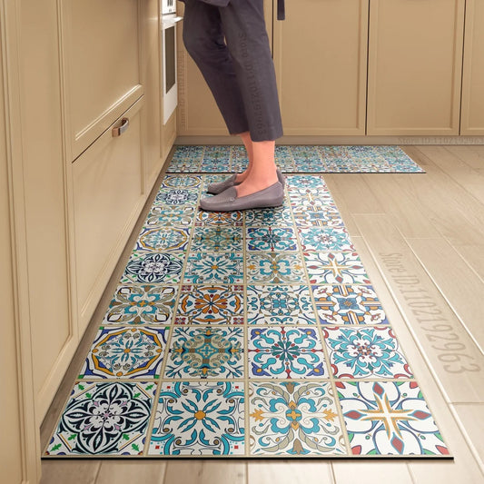 1PC Waterproof Anti-Slip Kitchen Floor Mat — Anti-Dirty Crystal Velvet Long Door Mat