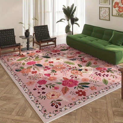 Luxurious Vintage Floral Area Mat Non-Slip