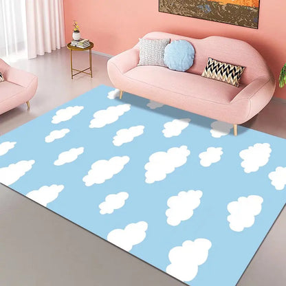 Blue Sky White Clouds Home Carpet Soft Cloud Carpets