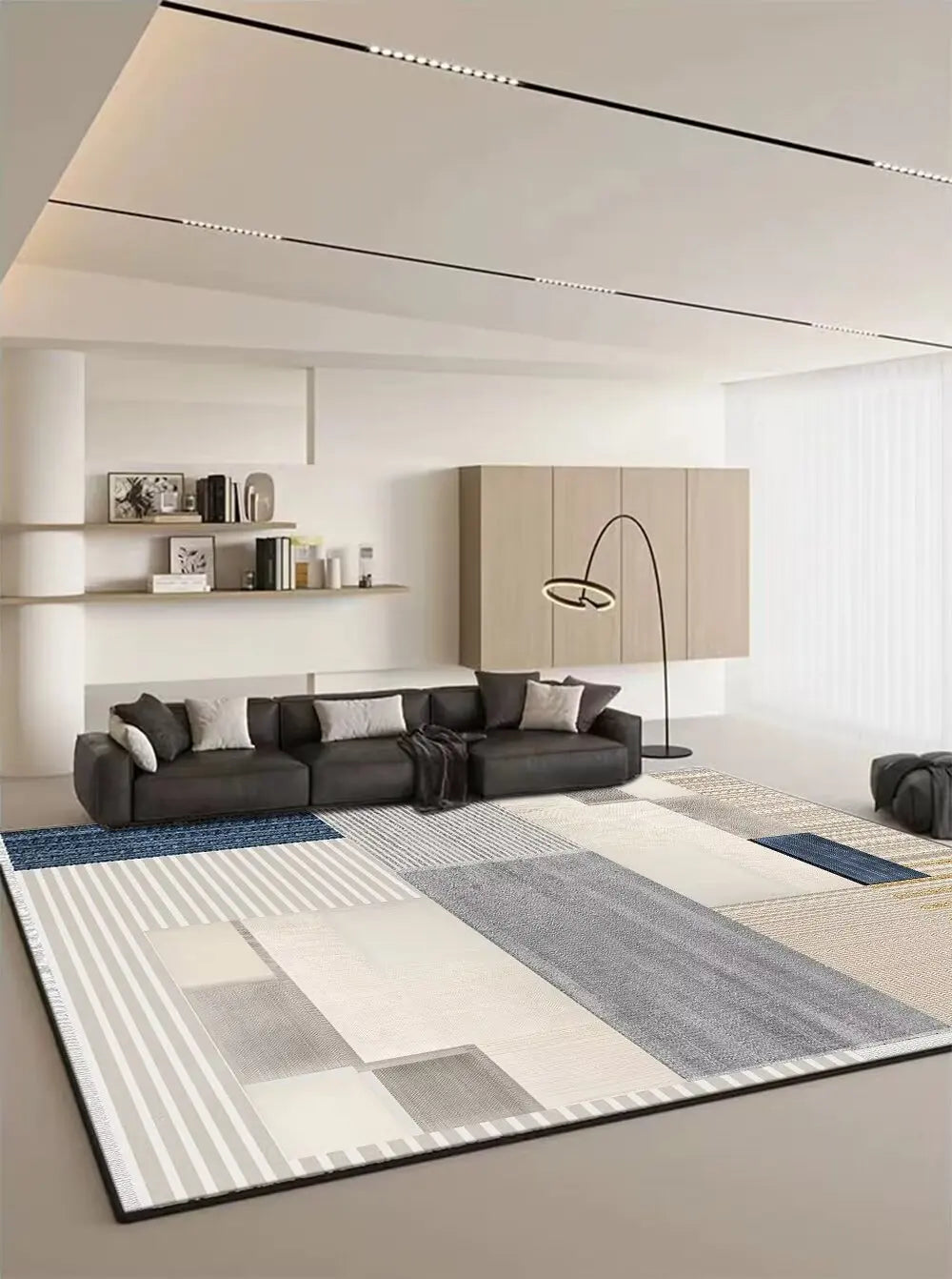 Modern Geometric Large Rugs for Living Room