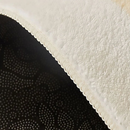 Light Luxury Lounge Round Rug Minimalist Cream Rug