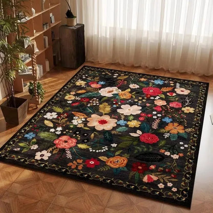 Luxurious Vintage Floral Area Mat Non-Slip