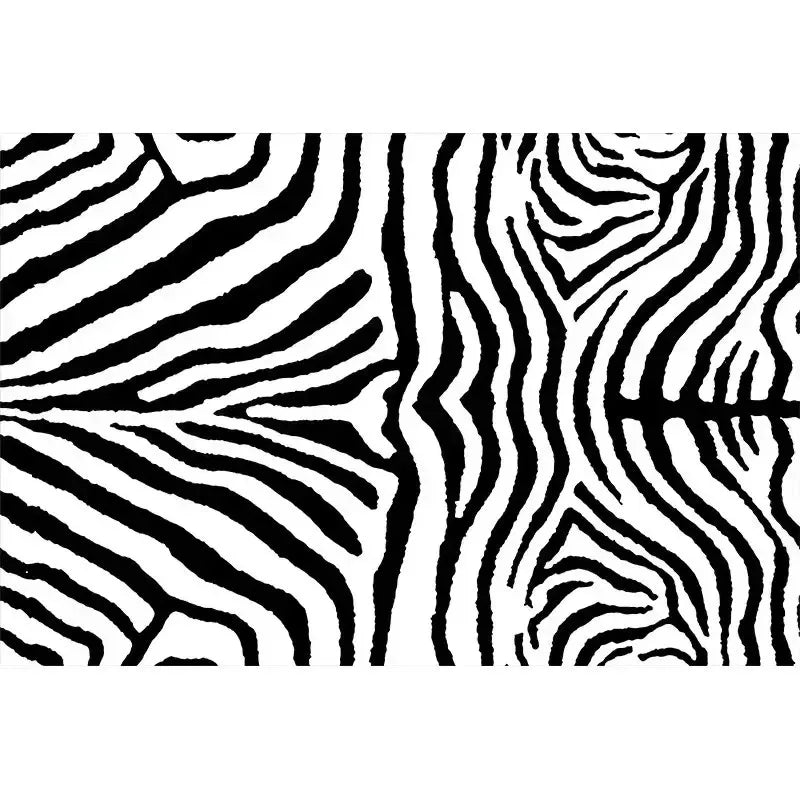 Light Luxury Rugs for Bedroom Black White Plaid