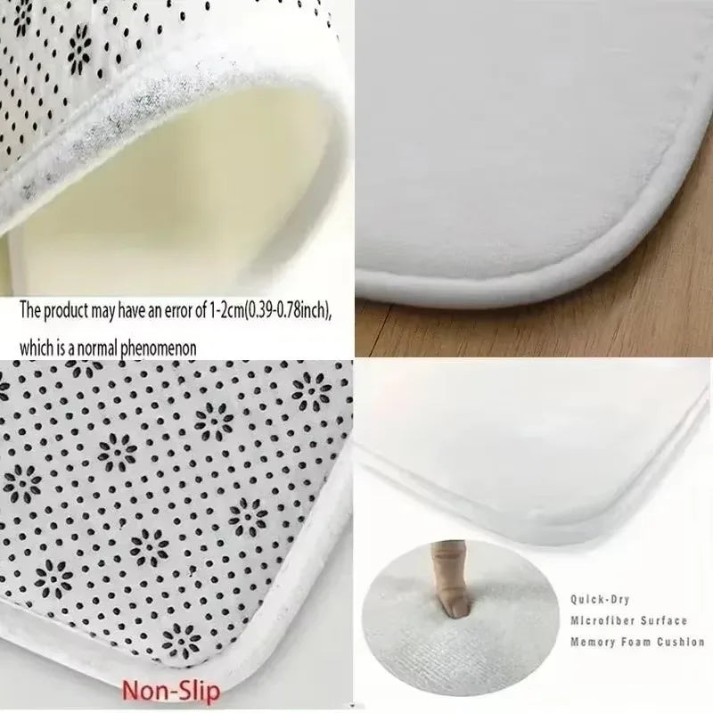 Luxurious Vintage Floral Area Mat Non-Slip