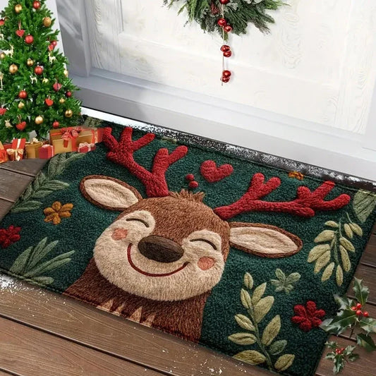Christmas Floor Mat - Indoor and Outdoor Area Entrance