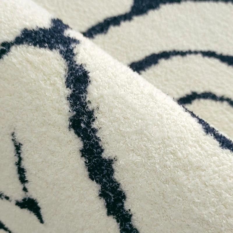 Black and White Zebra Pattern Carpets