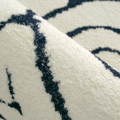 Black and White Zebra Pattern Carpets