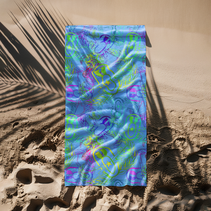 Print On Demand  - Beach Towel - "It's 5 o'clock Somewhere" (Pastels)