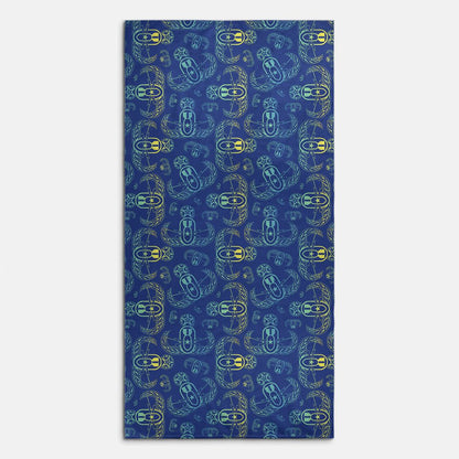 Print On Demand  - Beach Towel - "EOD BOMBre" (Yellow/Turquoise/Green)